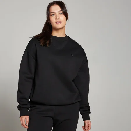 Dámska tepláková mikina MP Basics s oversize strihom – čierna