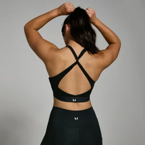 Dámska športová podprsenka MP Power s cross-back strihom – čierna - Size XXS