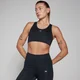 Dámska športová podprsenka MP s racer-back dizajnom – čierna