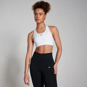 Dámska športová podprsenka MP s racer-back dizajnom – biela - Size XXS