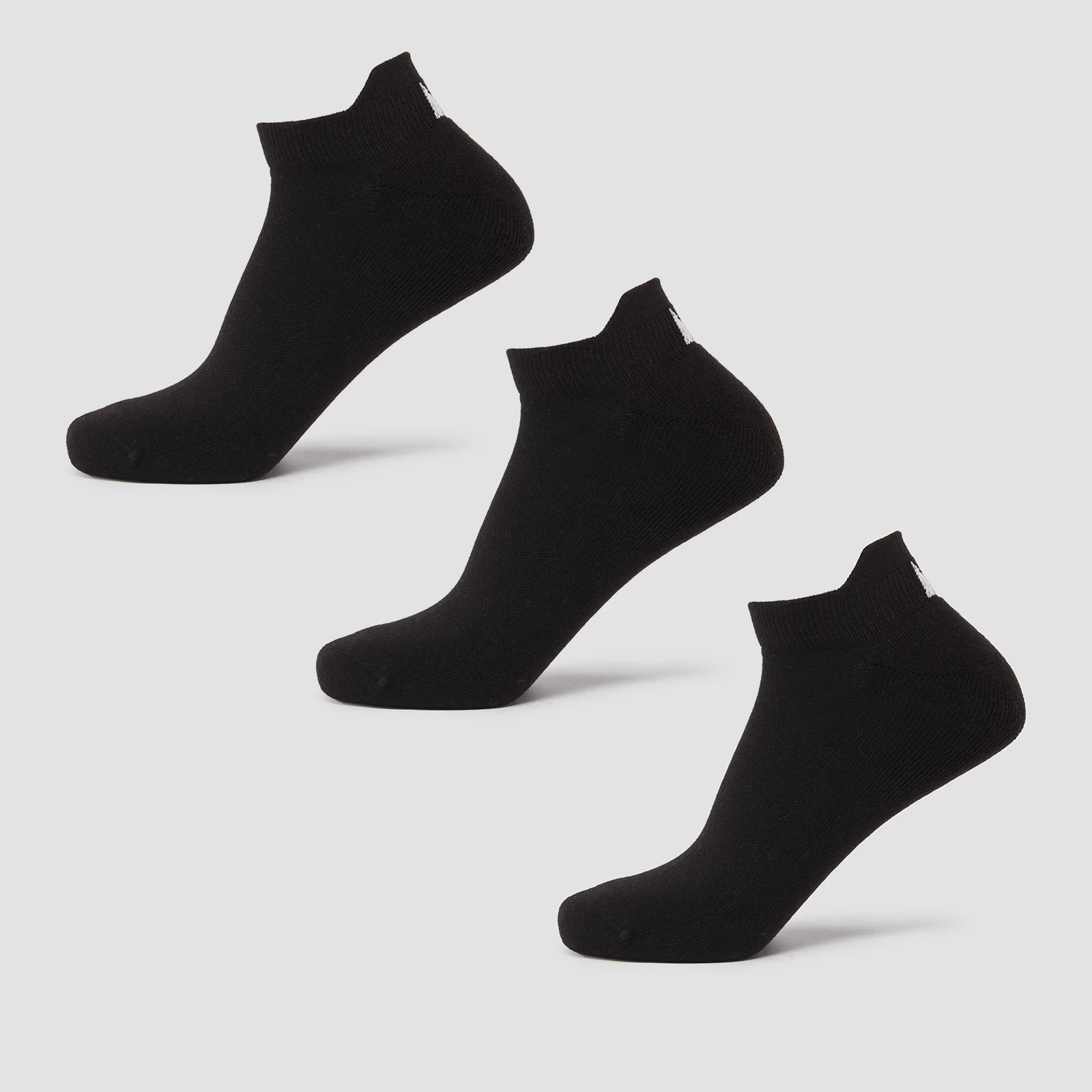Unisex športové ponožky MP (3-balenie) – čierne - UK 2-5 Obrázok 1