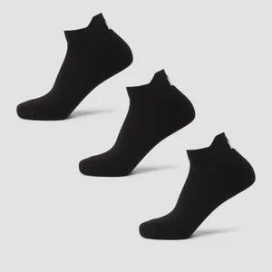 Unisex športové ponožky MP (3-balenie) – čierne - Size UK 9-11
