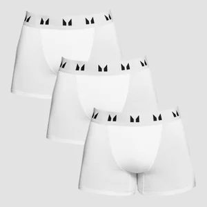 MP Pánske boxerky - Biele (trojbalenie) - Size XS