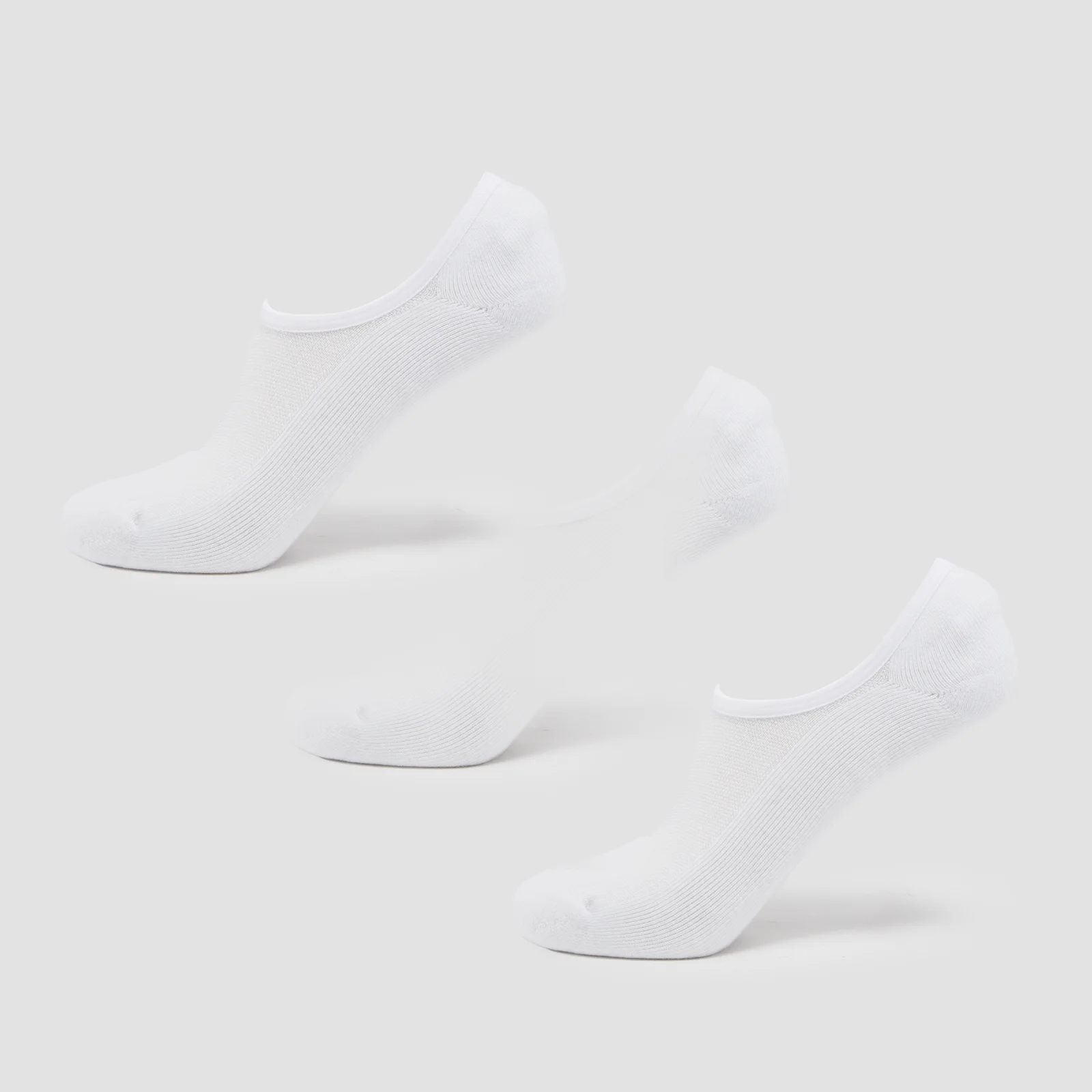 MP Unisex Invisible Socks (3 Pack) - White - UK 2-5 Obrázok 1