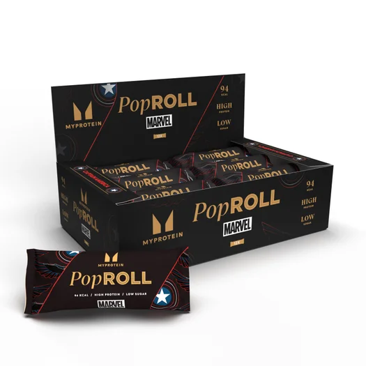 Koláčiky Pop Roll - 12 x 27g - Captain America - Vanilla Raspberry
