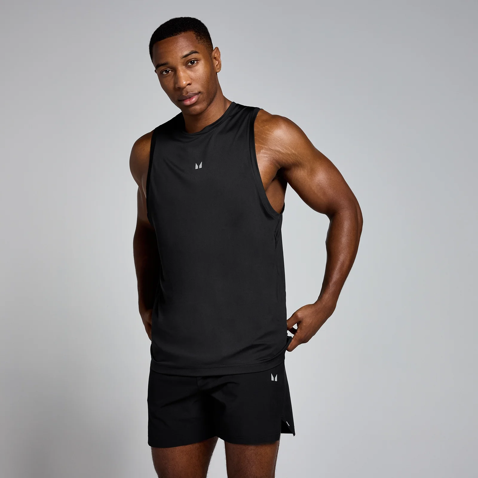 Pánske tielko MP Velocity – čierne - XS Obrázok 1