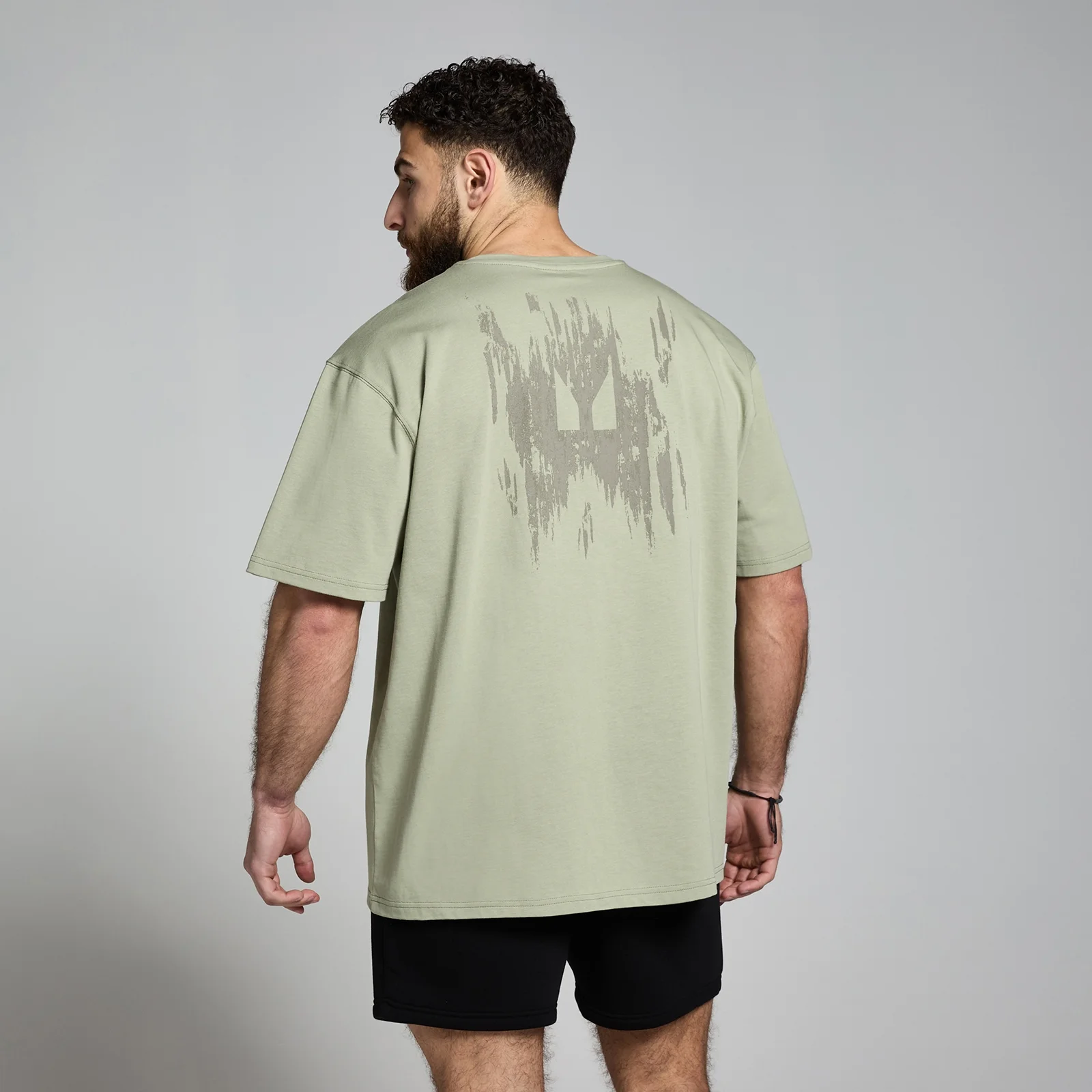 Tričko MP Clay s grafickou potlačou – sivozelené - XXL-XXXL Obrázok 1