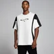 Pánske oversize tričko MP Tempo Contrast Retro – biele