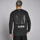 Pánske tričko MP Lifestyle s dlhými rukávmi – sprané čierne