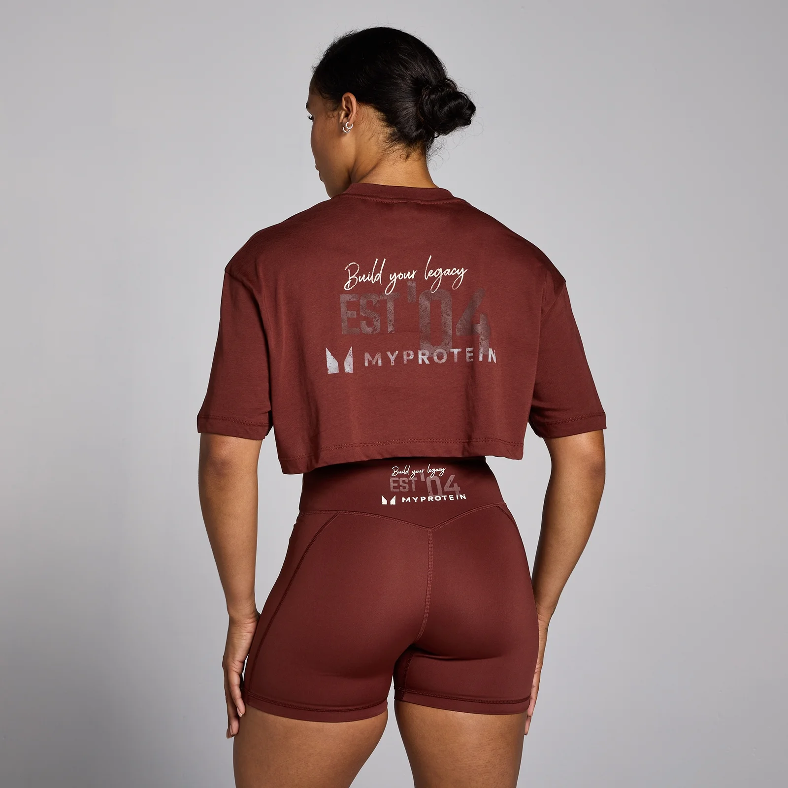 Dámske skrátené tričko MP Origin s potlačou – červené - XS Obrázok 1