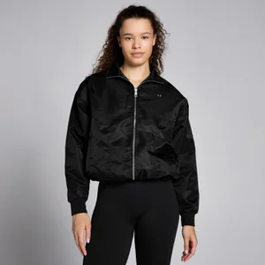 Dámska nylonová bomber bunda MP Lifestyle – čierna - Size XS
