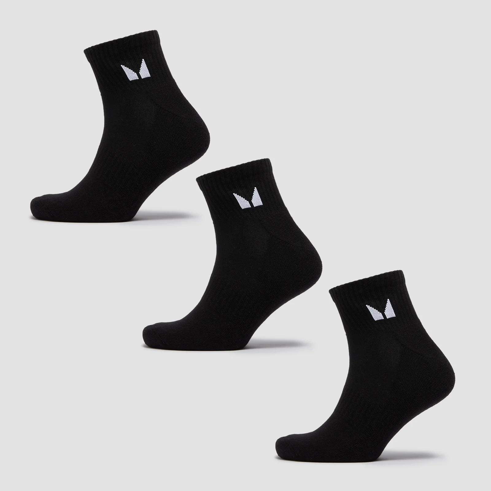 MP Unisex Ankle Socks (3 Pack) - Black - UK 6-8 Obrázok 1