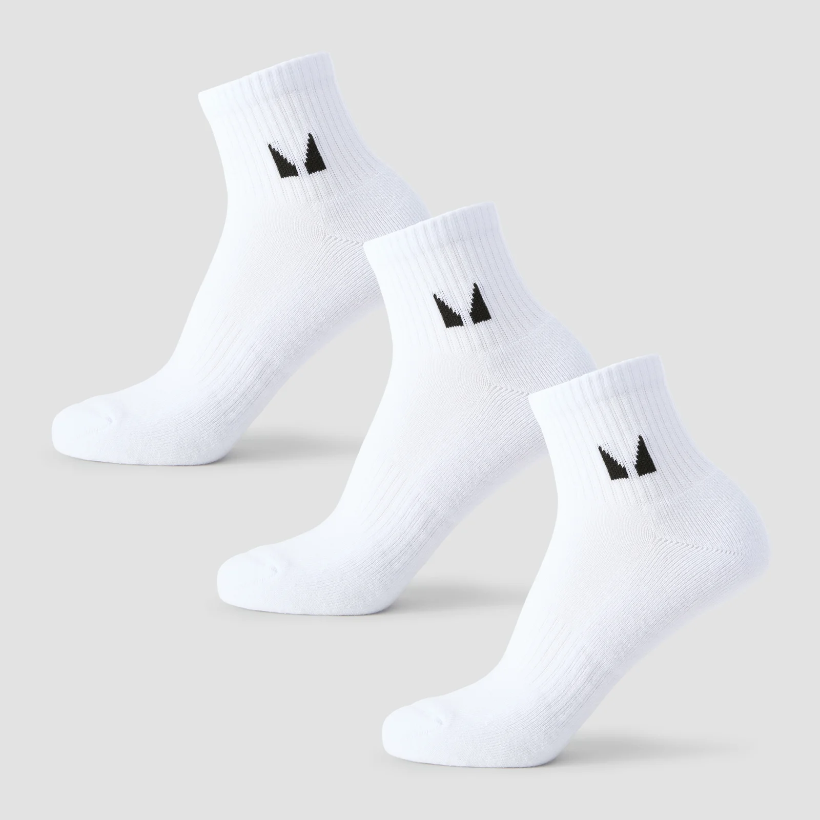 MP Unisex Ankle Socks (3 Pack) - White - UK 2-5 Obrázok 1