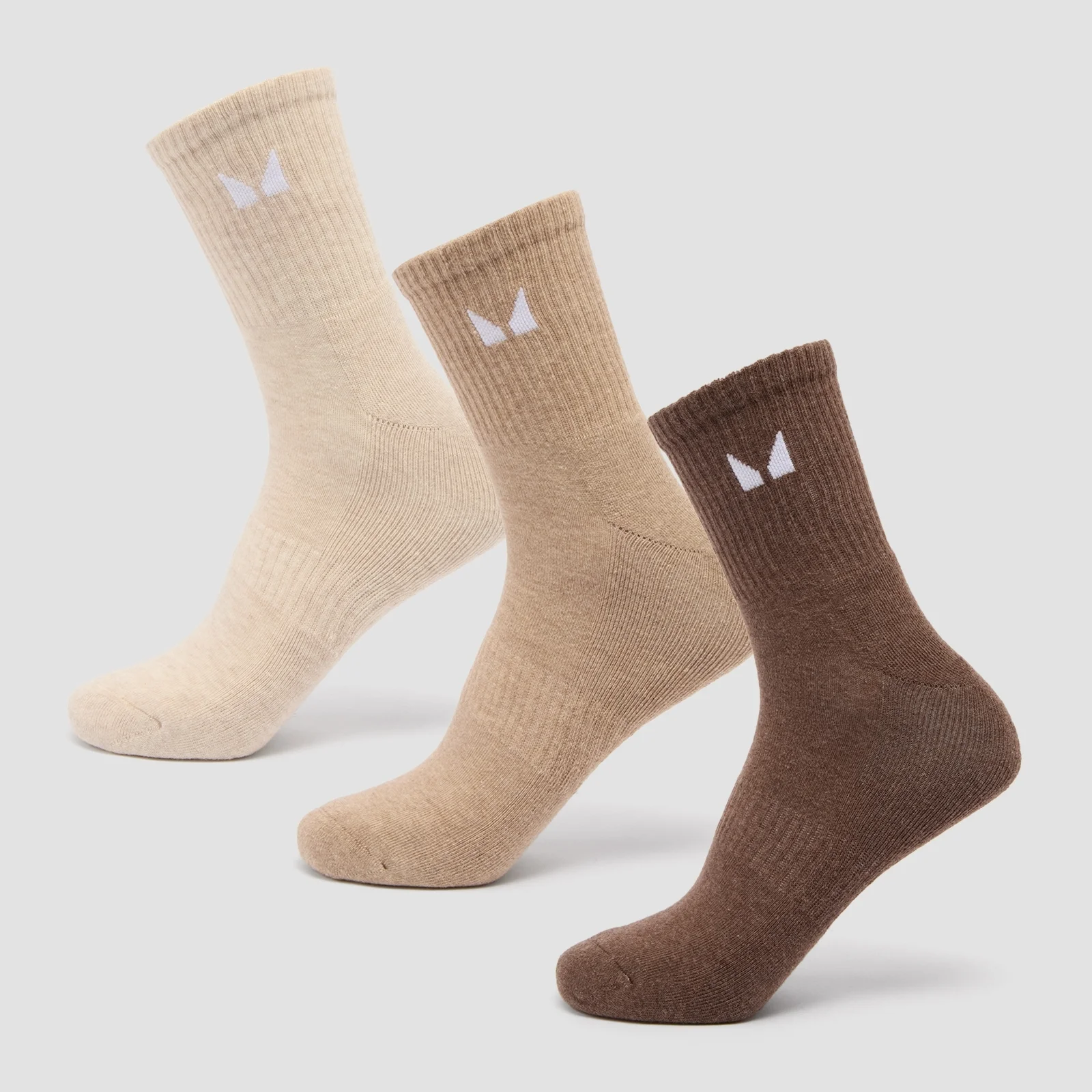 MP Unisex Crew Socks (3 Pack) - Neutral - UK 12-14 Obrázok 1