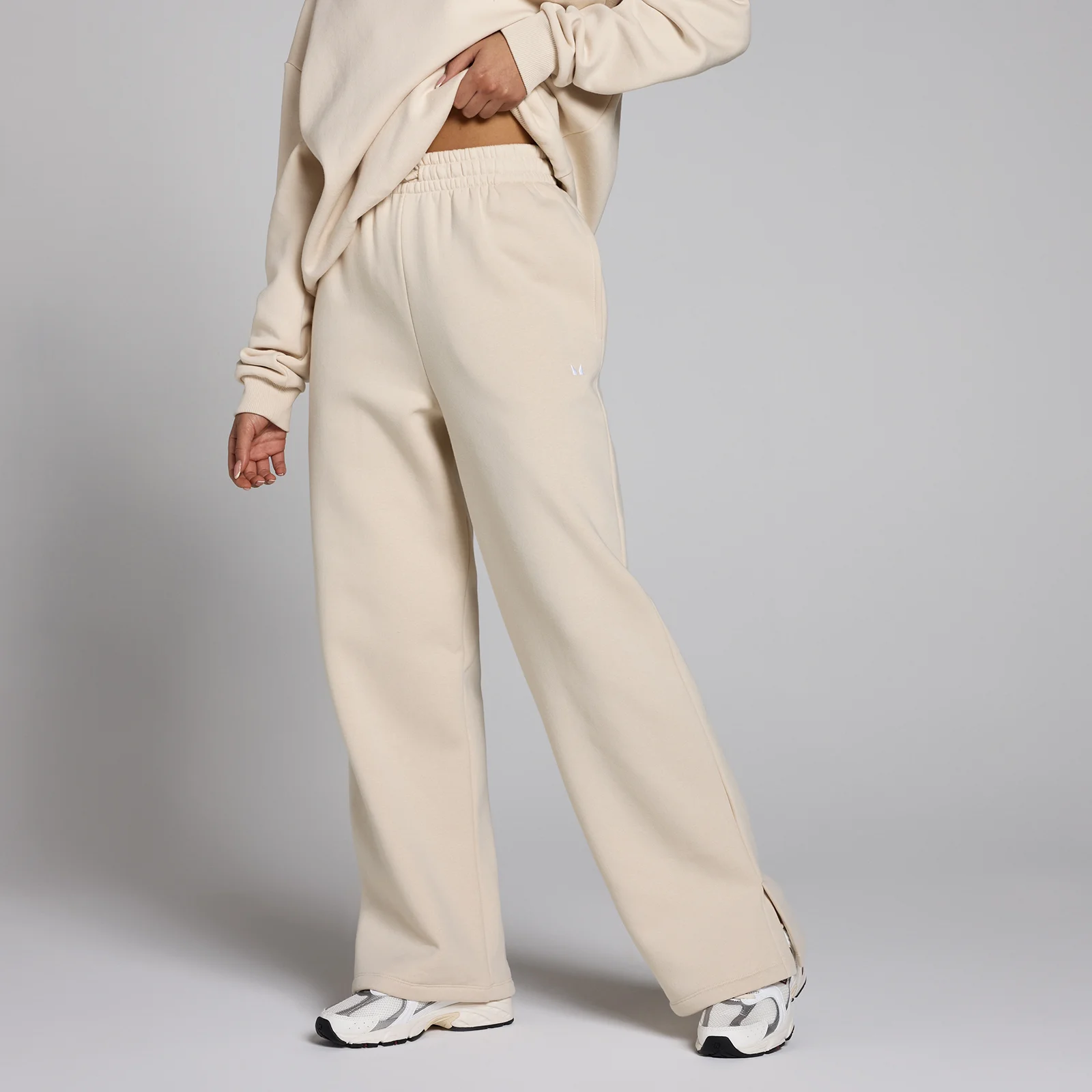 Dámske jogger nohavice MP Basics s rovným strihom – béžové - L Obrázok 1