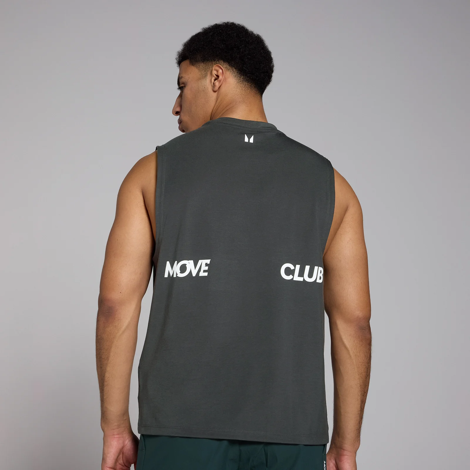 Pánske oversize tielko MP Tempo s potlačou – sprané čierne - XS Obrázok 1