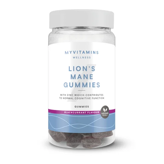 Želé pastilky s extraktom z húb - 60gummies - Lion's Mane (Focus) - Blackcurrant