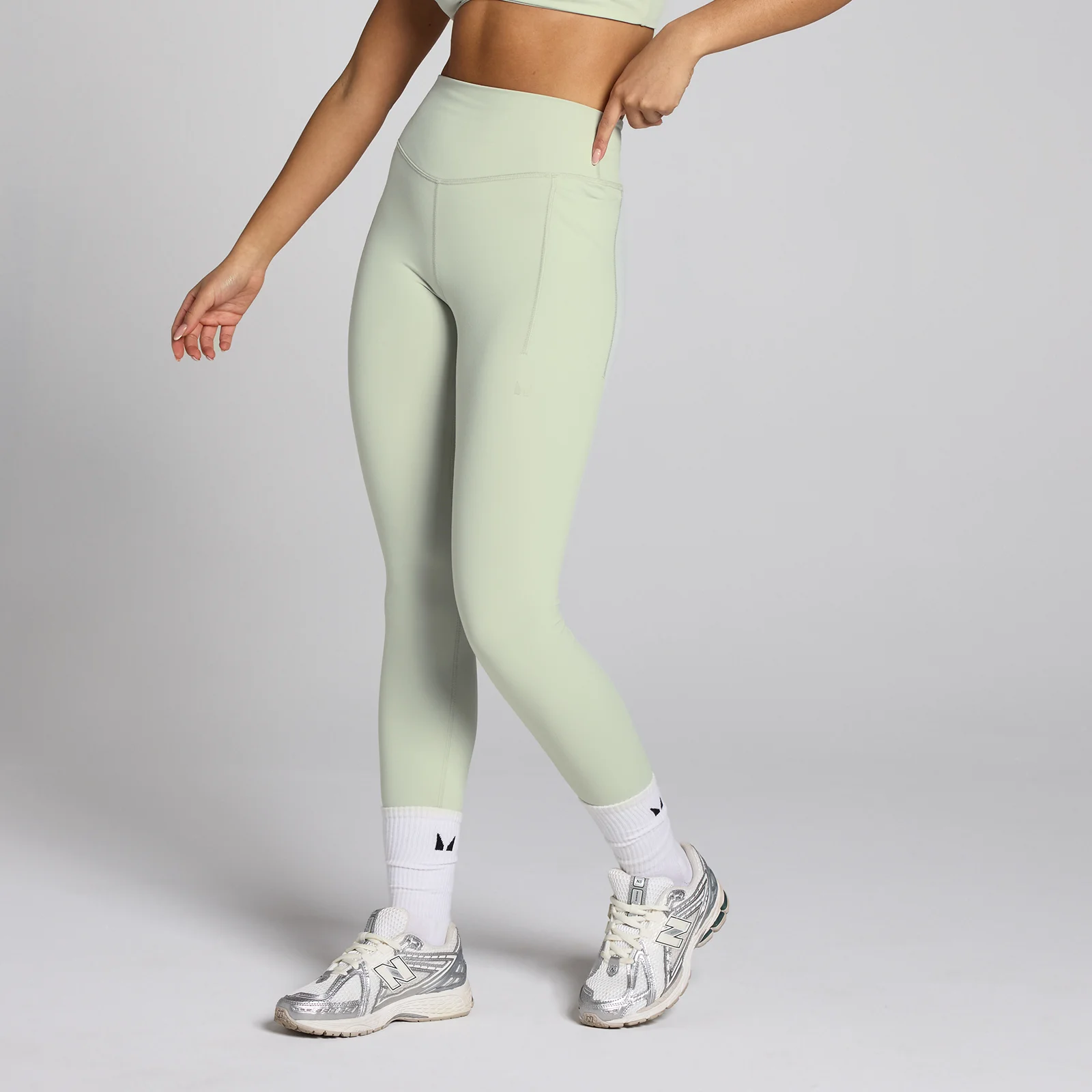Dámske športové legíny MP Lifestyle – zelené - XL Obrázok 1