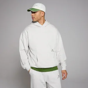 Oversize kapucňová mikina MP Lifestyle – sivá melírovaná - Size S-M