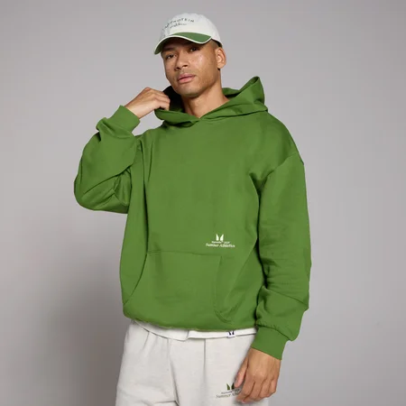 Oversize kapucňová mikina MP Lifestyle – tmavozelená