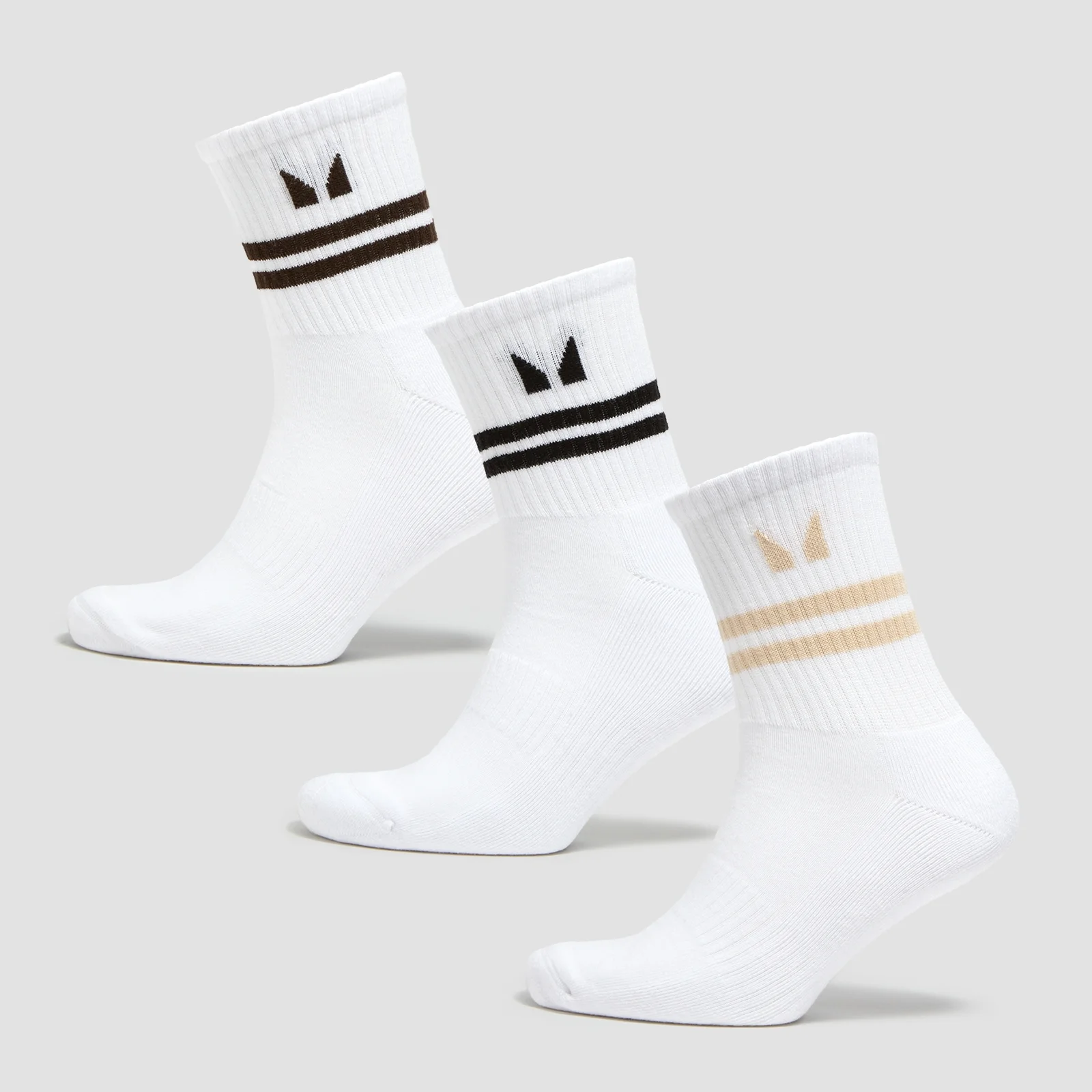 MP X Tatiana 3ks ponožiek Crew - biele/kávové - UK 6-8 Obrázok 1