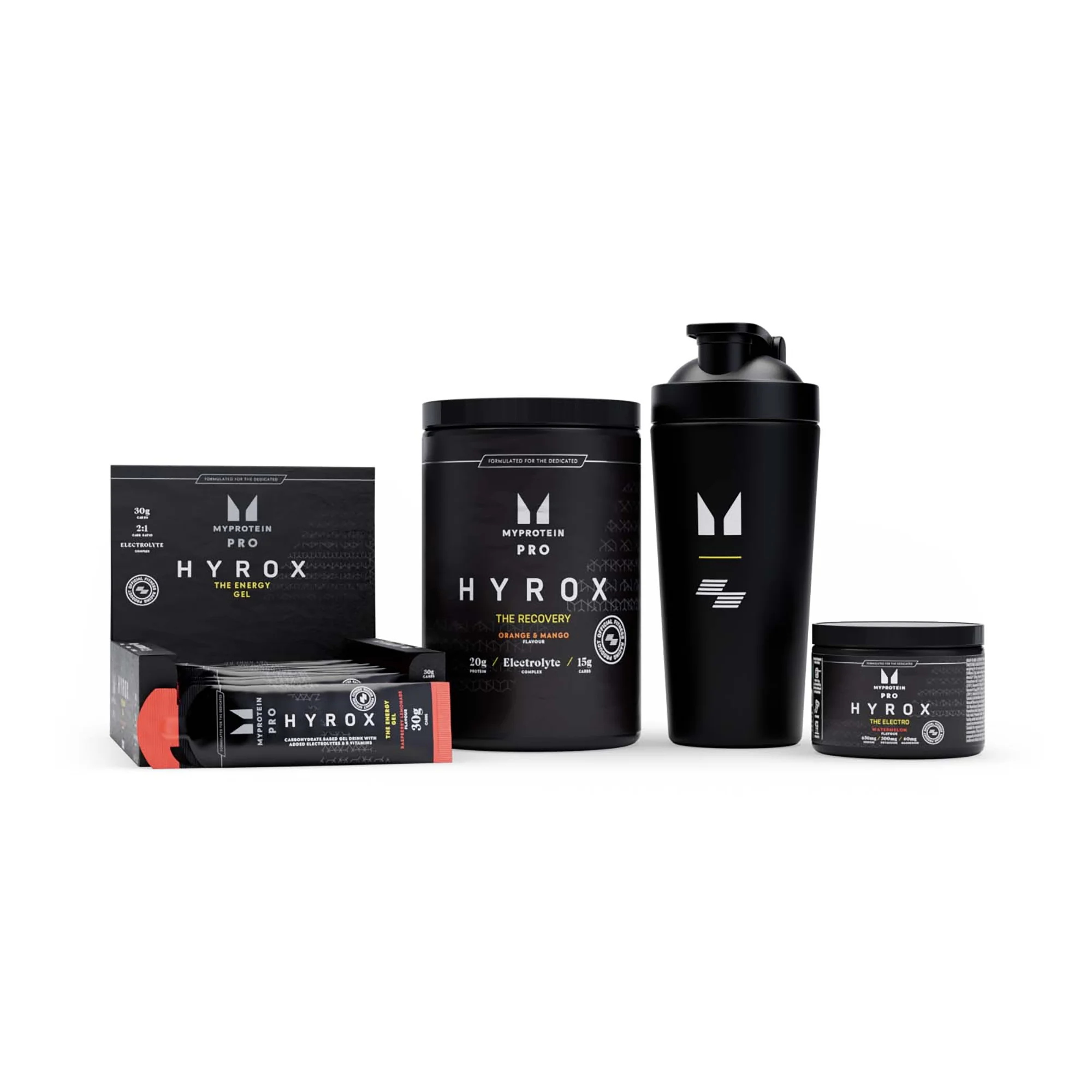 Balíček HYROX - THE Energy - Raspberry Lemonade - THE Electro - Watermelon - THE Recovery - Orange & Mango Obrázok 1