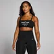 Dámska športová podprsenka MP Origin s potlačou – čierna