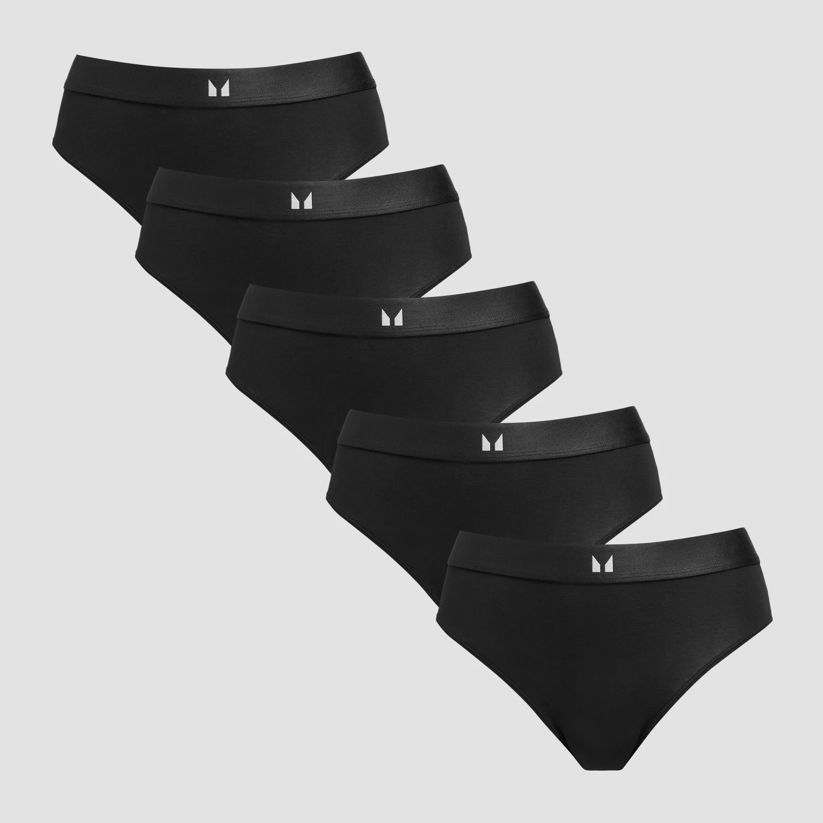 MP Women's Mid Rise Bikini Brief (5 Pack) - Black - XS Obrázok 1