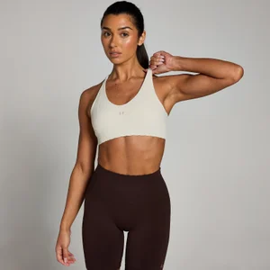 Dámska bezšvová športová podprsenka MP Tempo Ultra – béžová - Size XXL