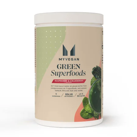 Zmes zelených superpotravín Green Superfoods - 50Porcií - Raspberry & Cranberry