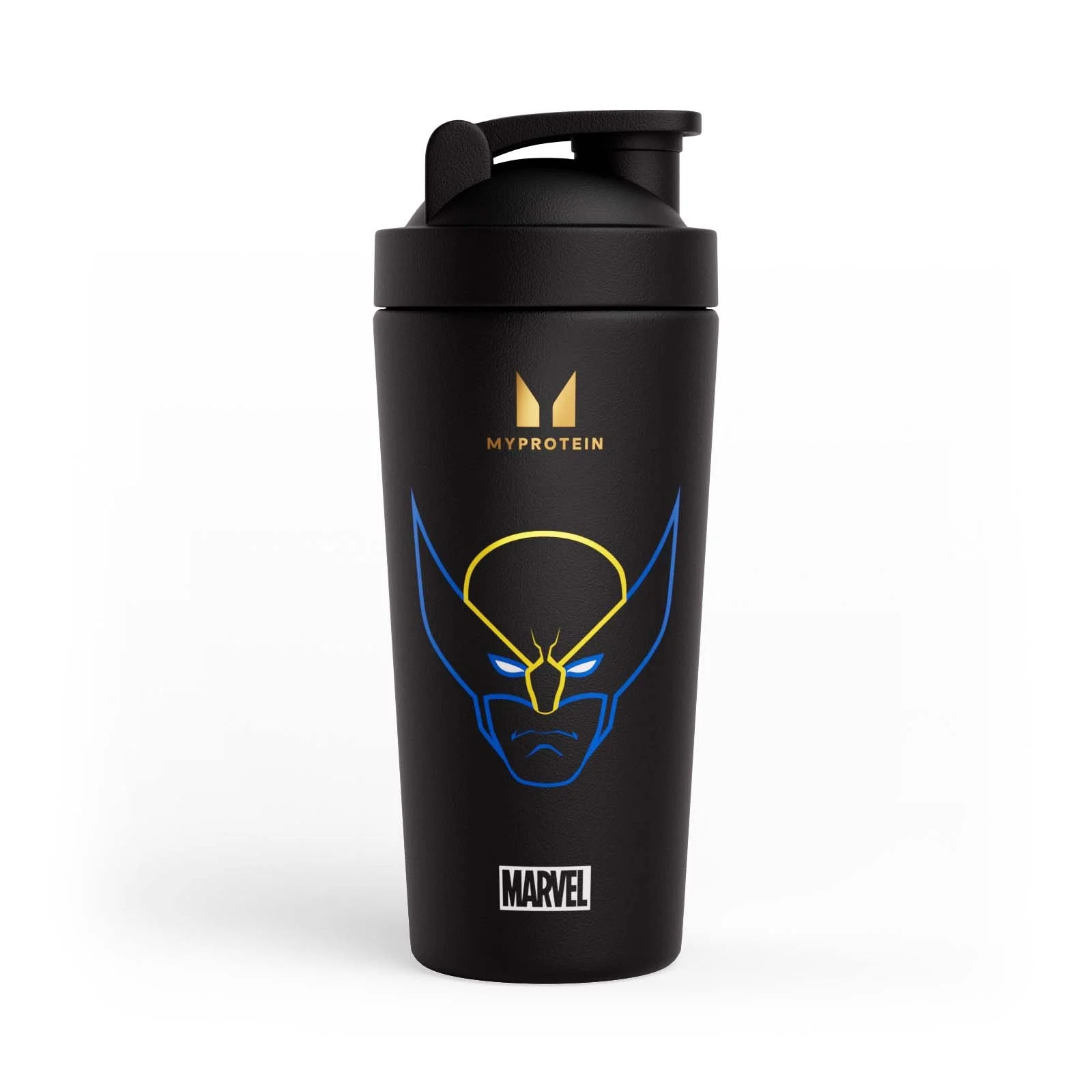 Recyklovaný kovový šejker Myprotein Wolverine – čierny Obrázok 1
