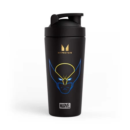 Recyklovaný kovový šejker Myprotein Wolverine – čierny