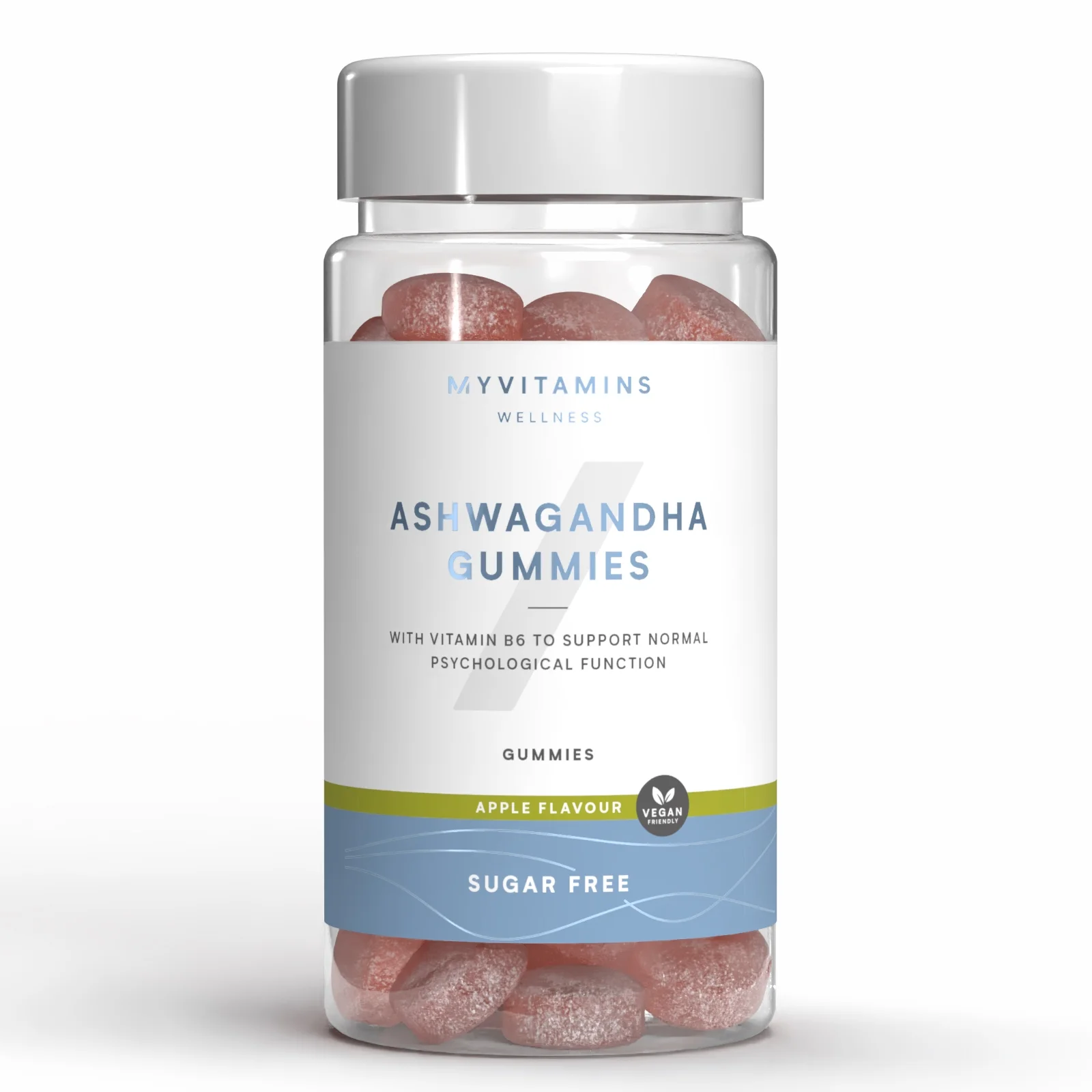 Želé pastilky s indickým ženšenom, bez cukru - 60gummies - Sugar Free Apple Obrázok 1