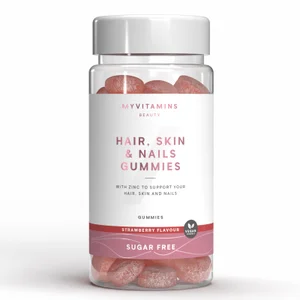 Želé pastilky na vlasy, pokožku a nechty, bez cukru - Flavour Sugar Free Strawberry