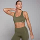 Dámska nastaviteľná podprsenka MP Active v cross back strihu – kaki