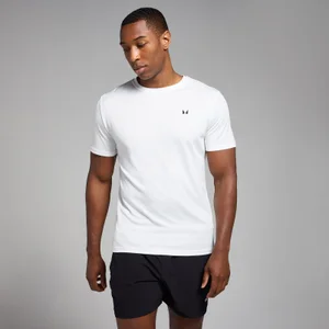 Pánske športové mriežkované tričko MP Active – biele - Size XS