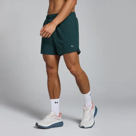 Pánske kraťasy MP Tempo s 13 cm dlhým rozkrokovým švom – tmavozelené