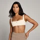Dámska športová podprsenka MP Studio s odhaleným chrbtom – smotanová