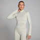 Dámska bezšvová bunda na celoplošný zips MP Shape – popolavá