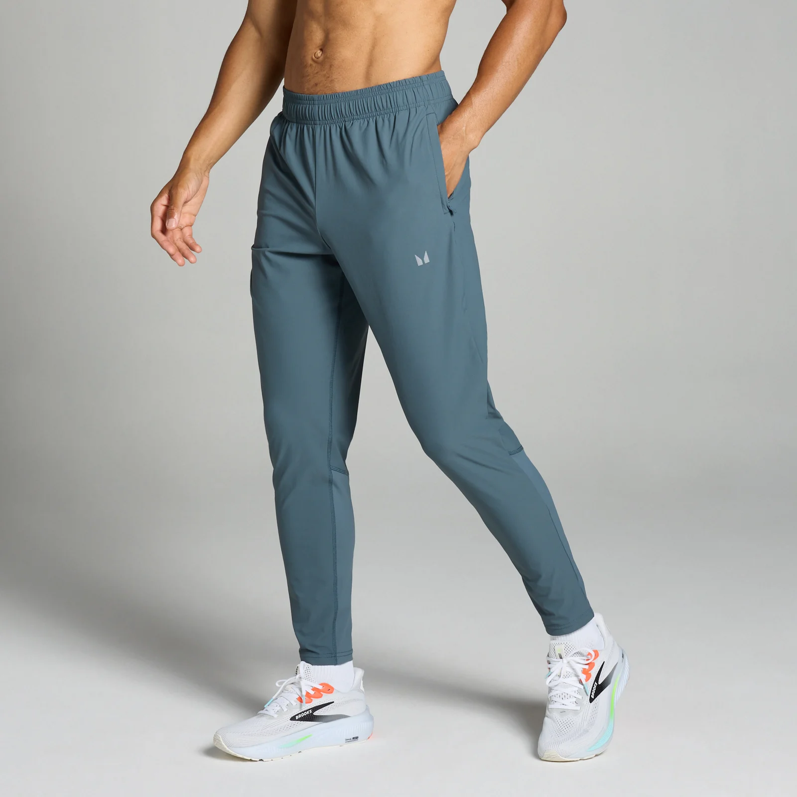 Pánske tkané jogger nohavice MP Velociy – tmavosivé - XS Obrázok 1