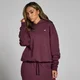 Dámska oversize kapucňová mikina MP Basics – tmavočervená