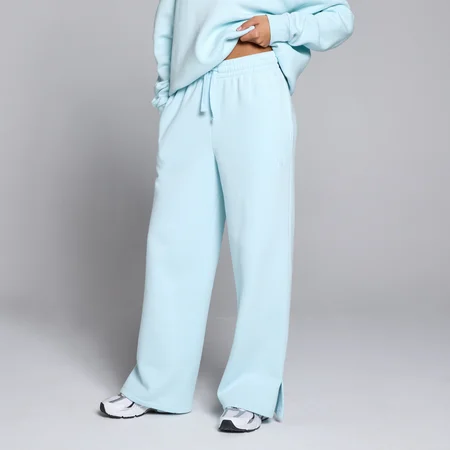 Dámske jogger nohavice MP Basics s rovným strihom – svetlomodré