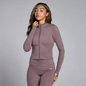 Dámska skrátená bunda MP Tempo – hnedá - Size XL