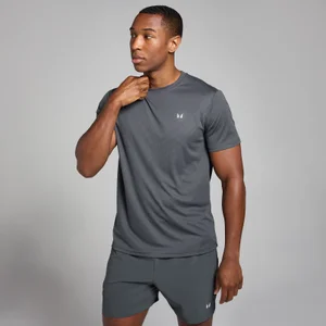 Pánske športové mriežkované tričko MP Active – tmavosivé - Size XS
