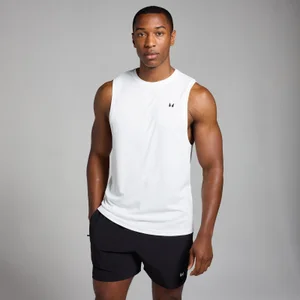 Pánske športové mriežkované tielko MP Active – biele - Size S