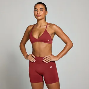 Dámska bezšvová braletka MP z mikrovlákna – červená - Size XS