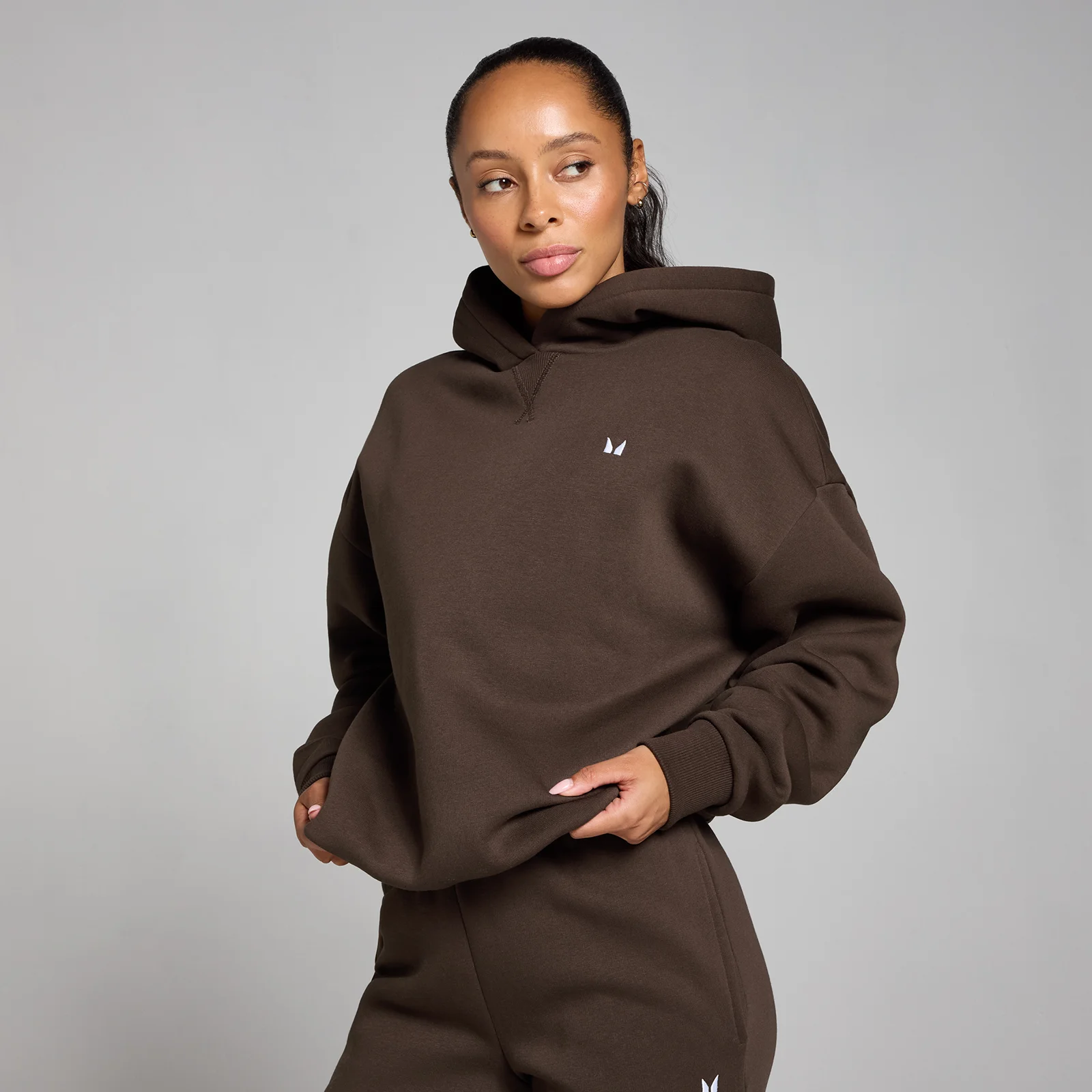 MP Women's Basics Oversized Hoodie - Chocolate - XS Obrázok 1