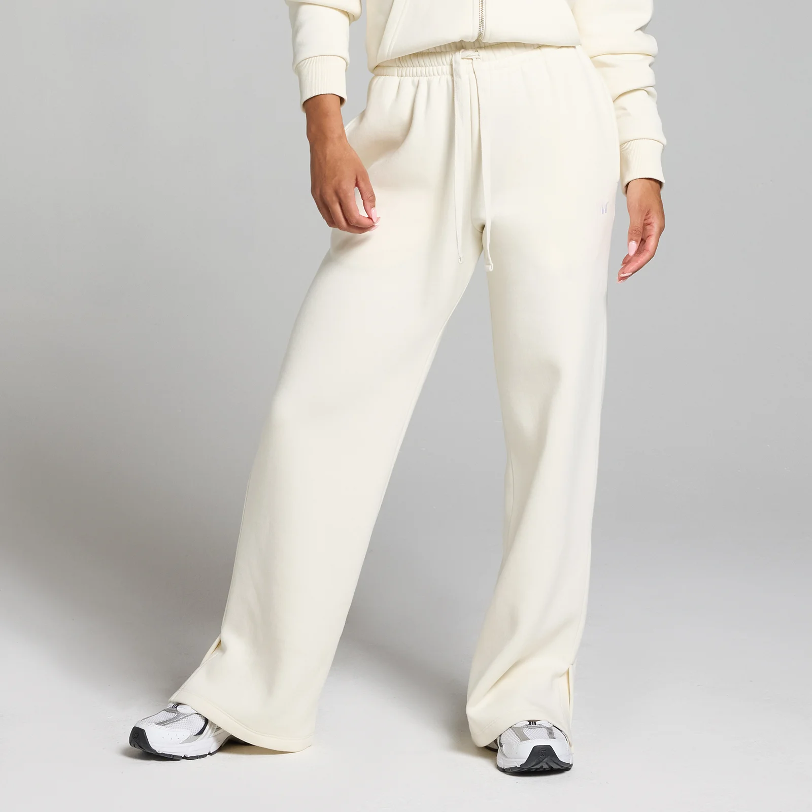 Dámske jogger nohavice MP Basics s rovným strihom – smotanovobiele - XL Obrázok 1