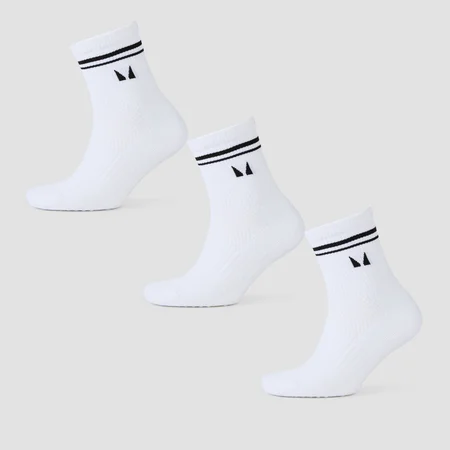Ponožky MP Pilates (3-balenie) – biele