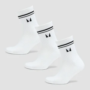 Ponožky MP Pilates (3-balenie) – biele - Size UK 2-5